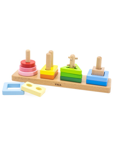 VIGA Wooden Geometric Sorter Maze