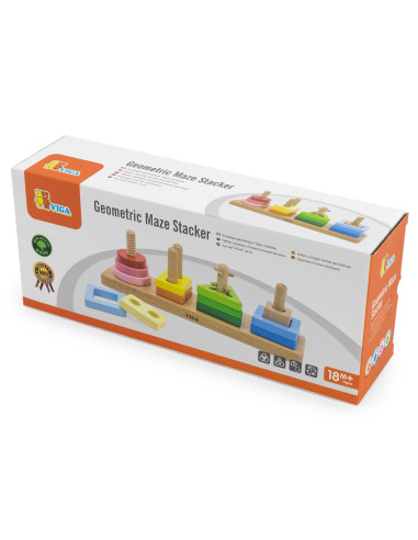 VIGA Wooden Geometric Sorter Maze