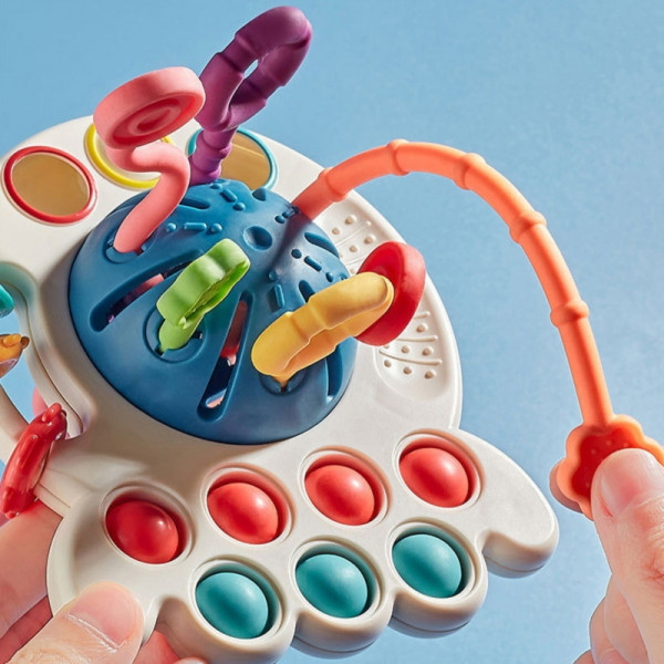 WOOPIE BABY Sensorinis žaislas Montessori kramtukas, daugiafunkcinis 0+ WOOPIE BABY Sensorinis žaislas Montessori kramtukas, daugiafunkcinis 0+