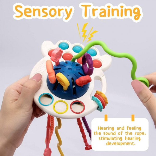 WOOPIE BABY Sensorinis žaislas Montessori kramtukas, daugiafunkcinis 0+ WOOPIE BABY Sensorinis žaislas Montessori kramtukas, daugiafunkcinis 0+