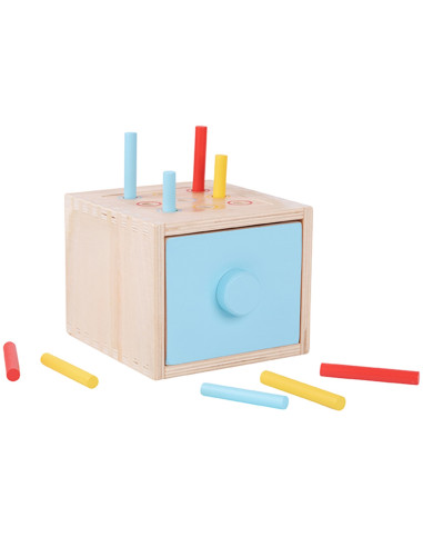 WOOPIE GREEN Wooden Educational Drawer 4-in-1 Montessori Sorter Carrot Game FSC