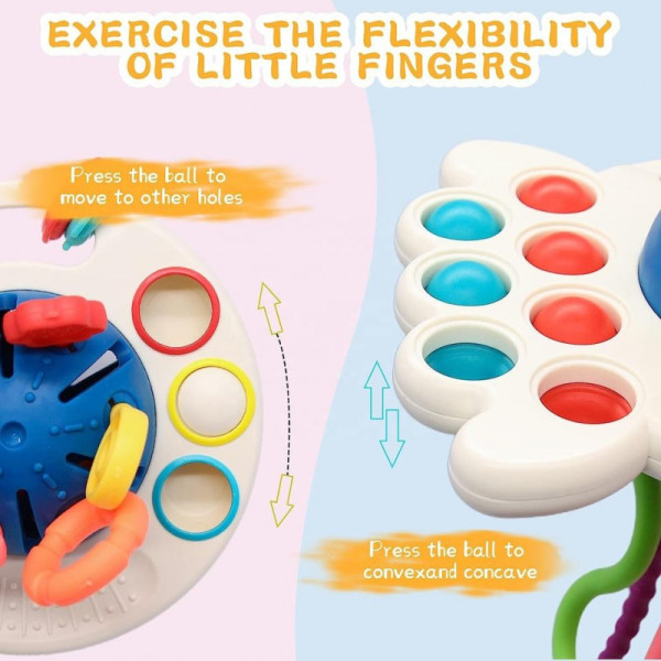 WOOPIE BABY Сенсорная игрушка Монтессори Прорезыватель Многофункциональный 0+