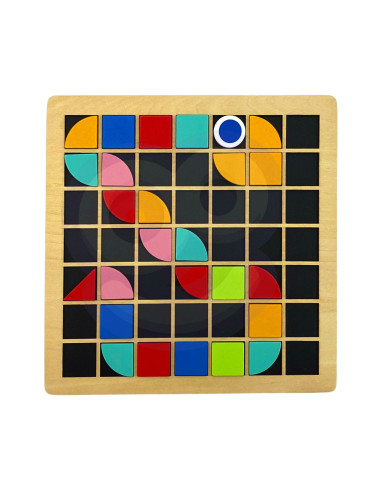 TOOKY TOY Medinė mozaika Montessori dėlionė