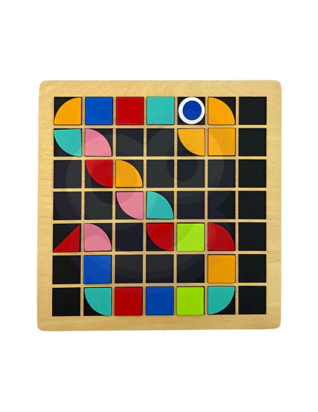 TOOKY TOY Medinė mozaika Montessori dėlionė