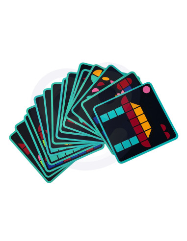 TOOKY TOY Medinė mozaika Montessori dėlionė