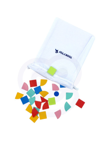 TOOKY TOY Medinė mozaika Montessori dėlionė