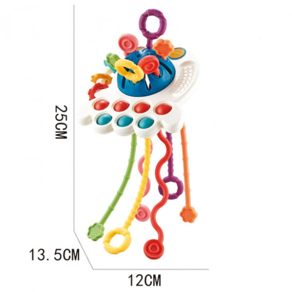 WOOPIE BABY Sensorinis žaislas Montessori kramtukas, daugiafunkcinis 0+ WOOPIE BABY Sensorinis žaislas Montessori kramtukas, daugiafunkcinis 0+