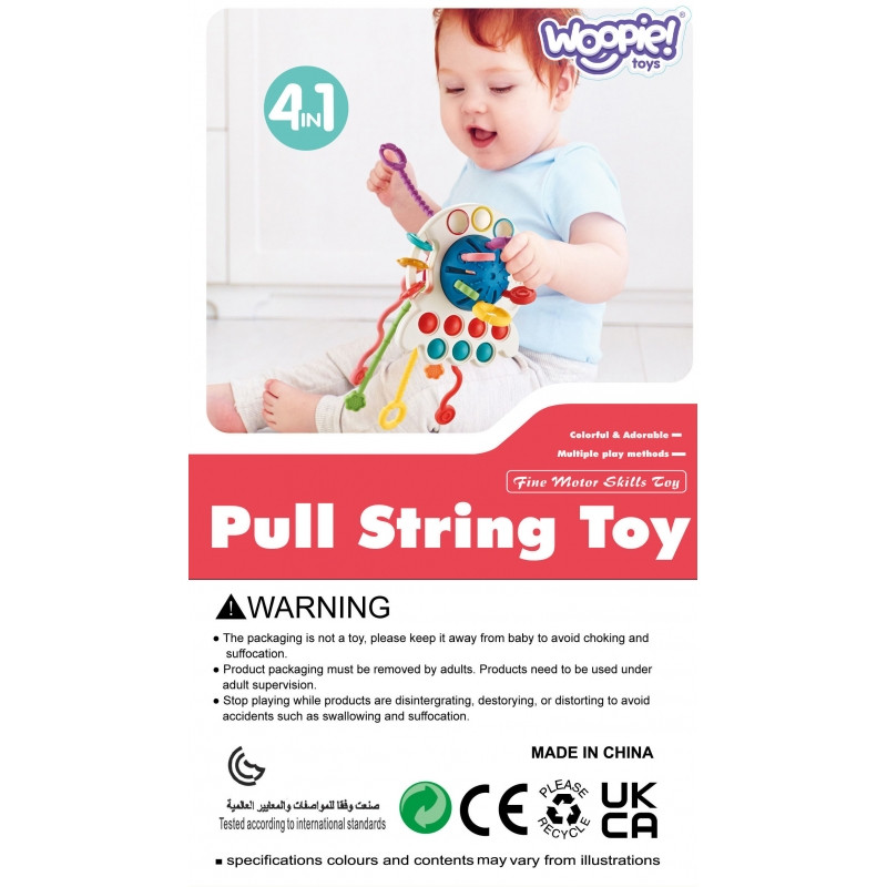 WOOPIE BABY Sensorinis žaislas Montessori kramtukas, daugiafunkcinis 0+
