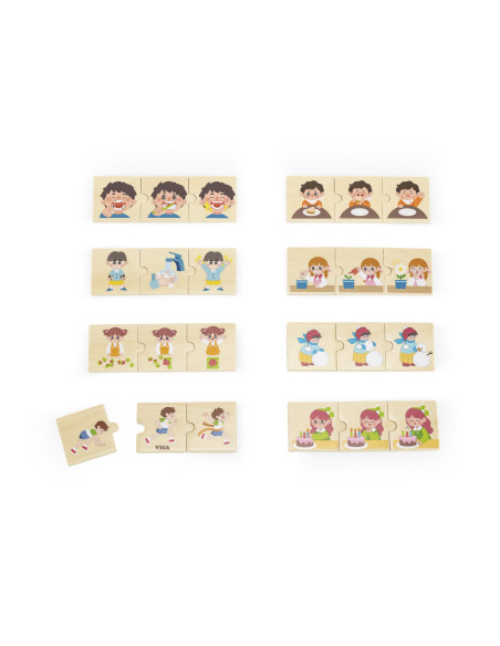 VIGA Medinės dėlionės vaikams