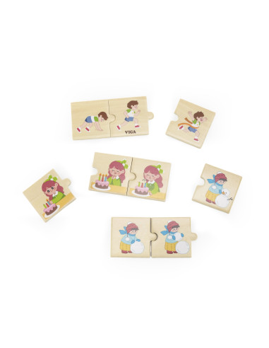 VIGA Medinės dėlionės vaikams