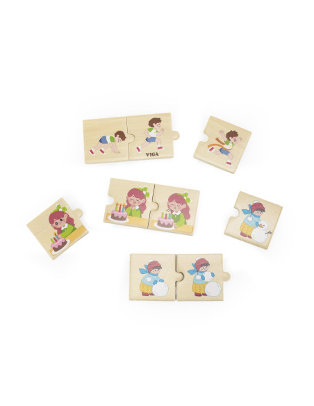 VIGA Medinės dėlionės vaikams