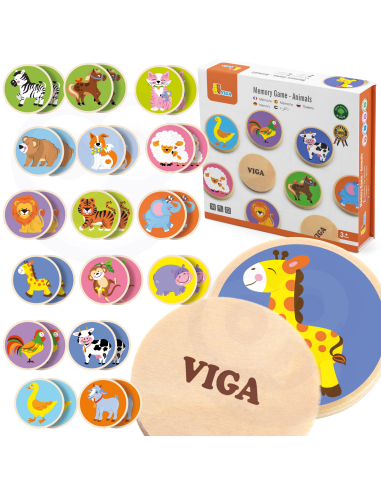 Игра на развитие памяти с животными VIGA