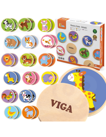 Игра на развитие памяти с животными VIGA