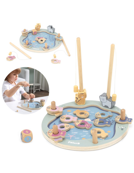 VIGA PolarB Wooden Fishing Game