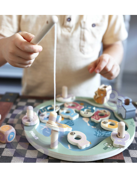 VIGA PolarB Wooden Fishing Game