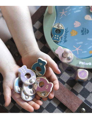 VIGA PolarB Wooden Fishing Game