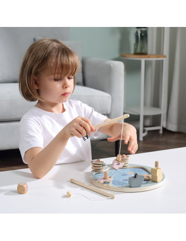 VIGA PolarB Wooden Fishing Game