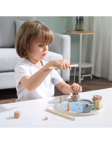 VIGA PolarB Wooden Fishing Game