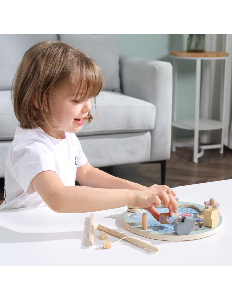 VIGA PolarB Wooden Fishing Game