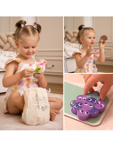 WOOPIE GREEN Sensory Memory Shapes Puzzle FSC