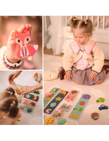 WOOPIE GREEN Sensory Memory Shapes Puzzle FSC