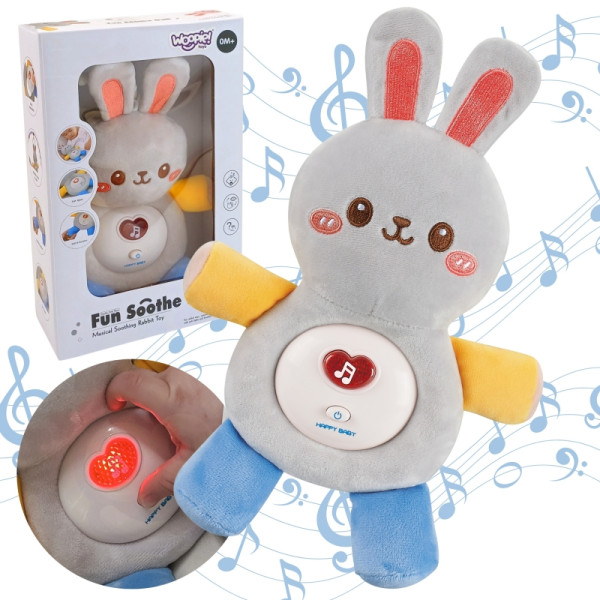 WOOPIE BABY Интерактивная плюшевая игрушка для малышей Cuddly Light Sound Bunny Sleeper Blue WOOPIE BABY Интерактивная плюшевая игрушка для малышей Cuddly Light Sound Bunny Sleeper Blue