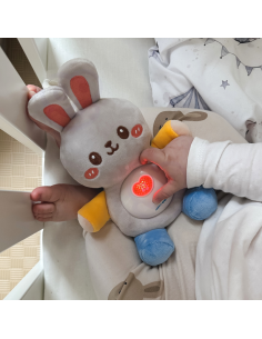 WOOPIE BABY Интерактивная плюшевая игрушка для малышей Cuddly Light Sound Bunny Sleeper Blue 2