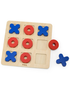 Viga Wooden Classic Tic-Tac-Toe Game