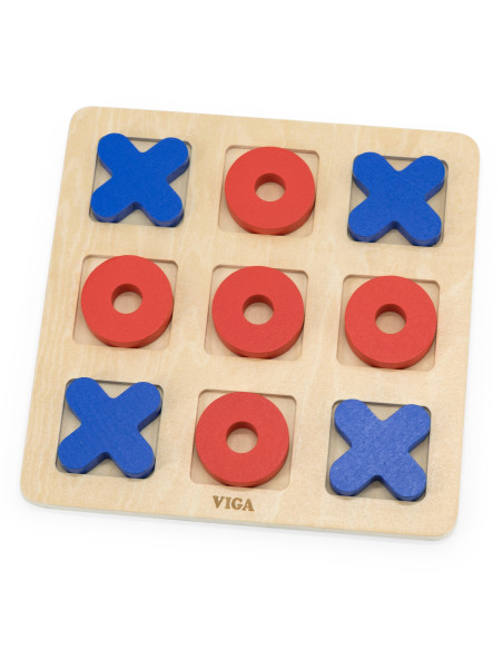 Viga Wooden Classic Tic-Tac-Toe Game