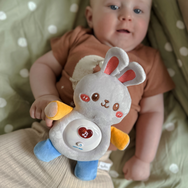 WOOPIE BABY Интерактивная плюшевая игрушка для малышей Cuddly Light Sound Bunny Sleeper Blue WOOPIE BABY Интерактивная плюшевая игрушка для малышей Cuddly Light Sound Bunny Sleeper Blue