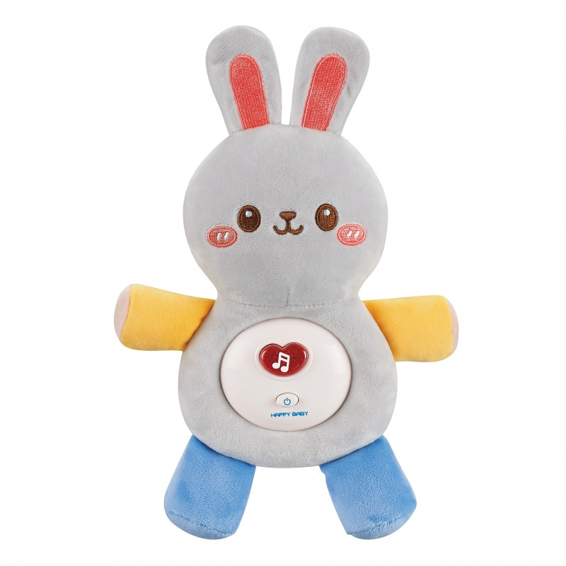 WOOPIE BABY Интерактивная плюшевая игрушка для малышей Cuddly Light Sound Bunny Sleeper Blue