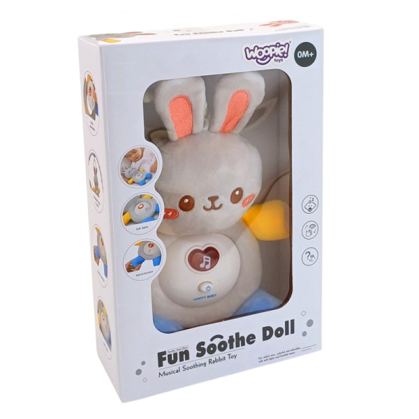 WOOPIE BABY Интерактивная плюшевая игрушка для малышей Cuddly Light Sound Bunny Sleeper Blue WOOPIE BABY Интерактивная плюшевая игрушка для малышей Cuddly Light Sound Bunny Sleeper Blue