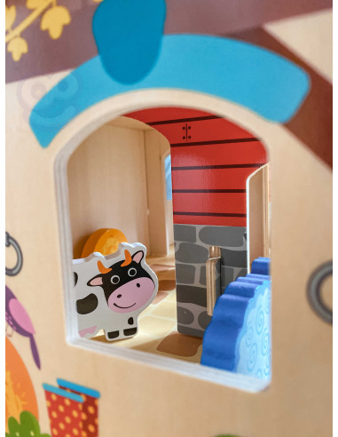 WOOPIE GREEN Mega ūkio gyvūnų figūrėlės Stovykla Tvartas Tvartas Viščiukų vištidė 18 vnt.