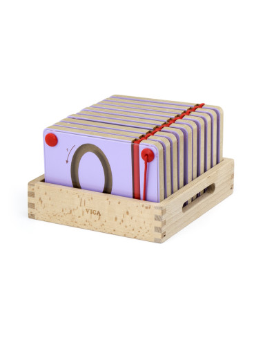 VIGA Magnetinės lentos Mokymasis rašyti skaičius FSC Montessori sertifikatas