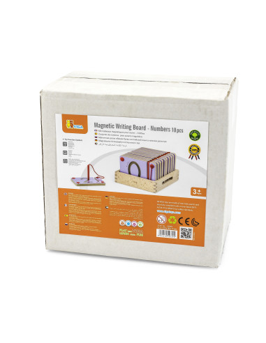 VIGA Magnetinės lentos Mokymasis rašyti skaičius FSC Montessori sertifikatas