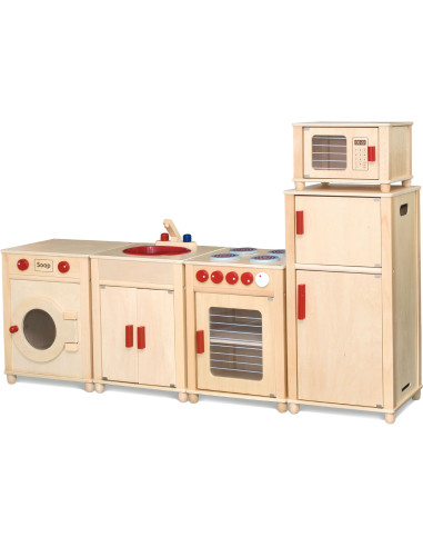 VIGA Wooden Huge Natural Kitchen Set FSC Certified
