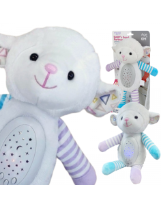 WOOPIE BABY Interaktyvi minkšta pliušinė avytė su projektoriumi