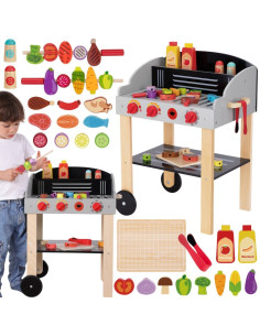 Деревянные шампуры для гриля WOOPI GREEN, аксессуары для овощей, 24 шт.