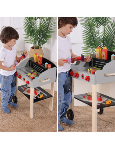 WOOPIE GREEN Mediniai grilio iešmeliai Daržovių priedai 24 vnt.