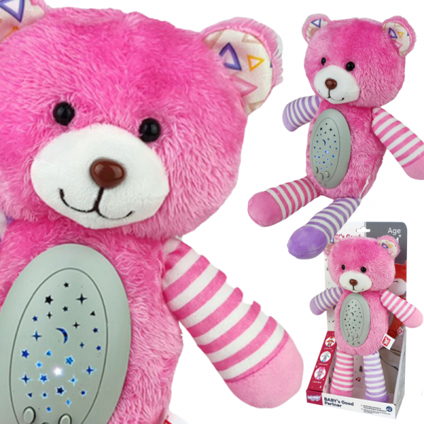 WOOPIE BABY Snuggle Projector Sleeper 2-в-1 Розовый плюшевый мишка - 10 колыбельных песен WOOPIE BABY Snuggle Projector Sleeper 2-в-1 Розовый плюшевый мишка - 10 колыбельных песен