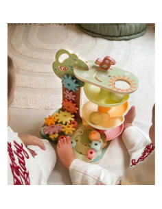 WOOPIE GREEN Montessori 4-in-1 Ball Track Activity Tree FSC 2