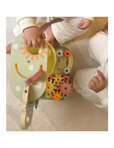 WOOPIE GREEN Montessori "4-in-1" kamuoliukų takelio veiklos medis FSC