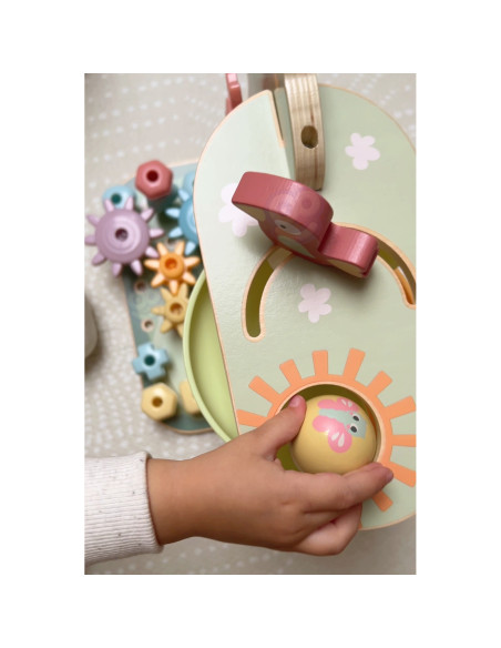 WOOPIE GREEN Montessori "4-in-1" kamuoliukų takelio veiklos medis FSC