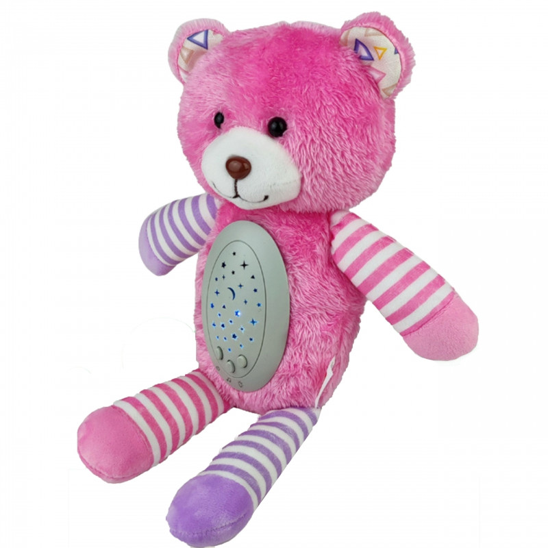 WOOPIE BABY Snuggle Projector Sleeper 2-в-1 Розовый плюшевый мишка - 10 колыбельных песен