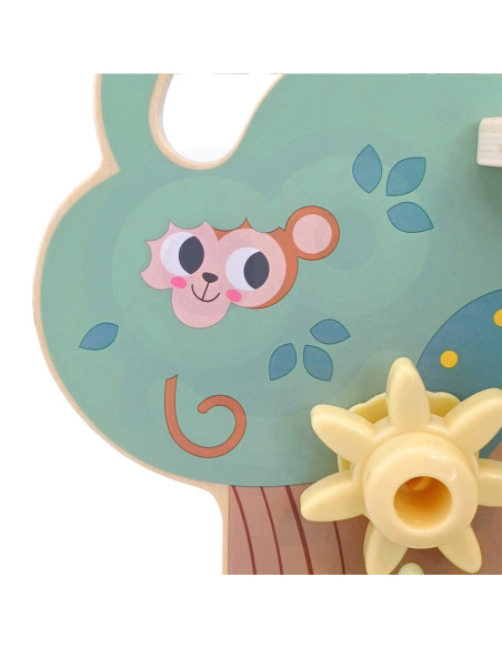 WOOPIE GREEN Montessori "4-in-1" kamuoliukų takelio veiklos medis FSC