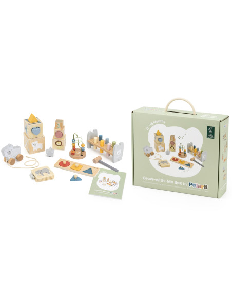 VIGA edukacinių žaislų dėžės rinkinys nuo 12 iki 18 mėnesių