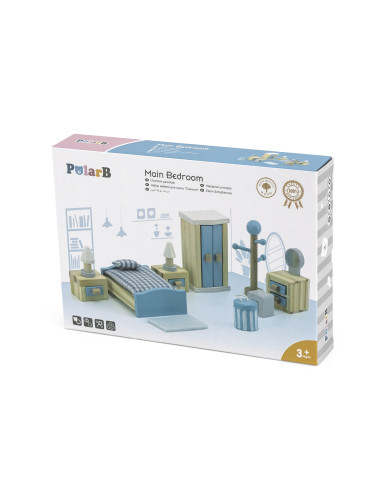 VIGA PolarB lėlių namelio miegamojo baldų komplektas