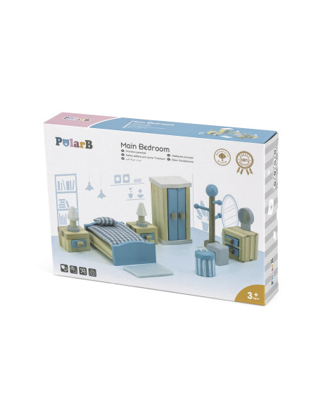 VIGA PolarB lėlių namelio miegamojo baldų komplektas