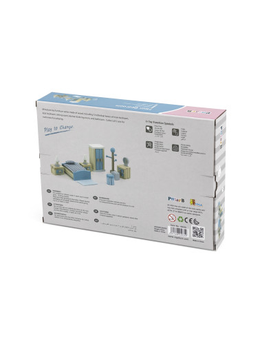 VIGA PolarB lėlių namelio miegamojo baldų komplektas