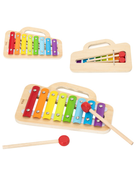 "VIGA Cymbals" medinis ksilofonas - atskleiskite savo mažylio muzikinį talentą!
